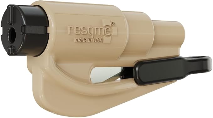 resqme The Original Compact Emergency Keychain Car Escape Tool, Seatbelt Cutter and Window Breaker, Made in USA, Pack of 2