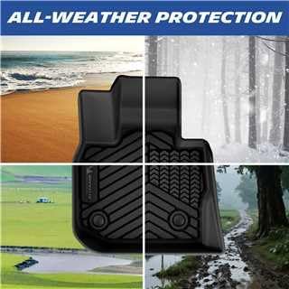 Michelin Vehicle Mats, All-Weather TPE Custom Fit Liner for 2018-2024 BMW X3 & 2019-2025 BMW X4 (3 Piece), Premier