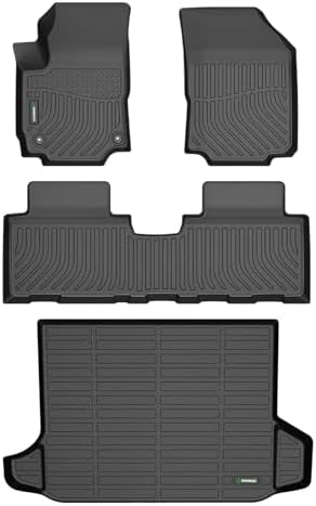 ANBINGO® Floor Mats for GMC Terrain 2018-2024 & Chevrolet Equinox 2018-2024 (Not or EV) TPE Car Mats for GMC Terrain All Weather Floor Mats Cargo Liner for Terrain Accessories