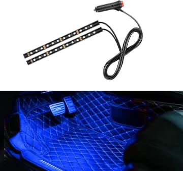 Car LED Strip Light, 48 LED 12V USB Port, Blue | RGB Neon Auto Interior Atmosphere Lights, Under Dash Ambient Night Light, Universal Decorative Lamp Accessory for Car Truck