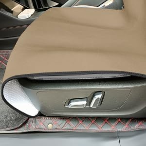 Waterproof Seat Cover Towel, Premium Sweat Carseat Protector, Perfect for Universal Anti-Slip Car Truck SUV Seat, Great for Surfing Yoga Gym Workout, Khaki