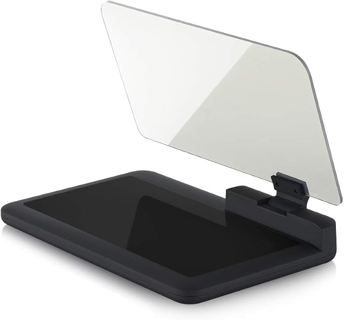 Car GPS Mobile Head Up Display Holder with HD Image Reflection for HUD, Smartphone, iPhone, Samsung, Car Navigation (Up to 6 Inches)