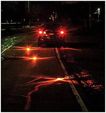 Buyers Products 8891016, 4 Inch Amber Rechargeable LED Road Strobe Flare, 16 LED Warning Light with 9 Flash Patterns, Waterproof Magnetic Emergency Safety Light for Trucks Marine and Roadside Use