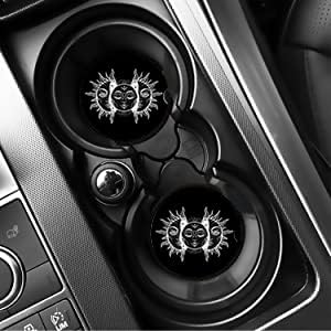 2.56" Absorbent Ceramic Coasters for Car, Auto Coasters for Cup Holder, Keep Cup Holders Clean and Dry, Easy Removal