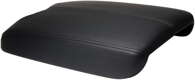A ABIGAIL Center Console Armrest Cover for 2008 2009 2010 2011 2012 Honda Accord Auto Leather Suture Console Lid Cover Replacement (Black)