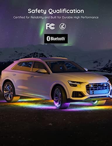 Govee Car LED Lights Bundle with Govee Underglow Car Lights, App Control, 2 Music Modes LED Lights for Cars, SUVs, Trucks, DC 12-24V