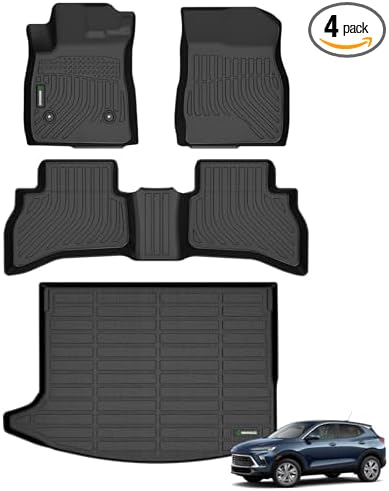 ANBINGO® Floor Mats & Cargo Liner for Buick Encore GX AWD, 2020-2026 Preferred/Select/Essence, 2024-2026 Sport Touring/Avenir, (Cargo Tray in Upper Deck Position)