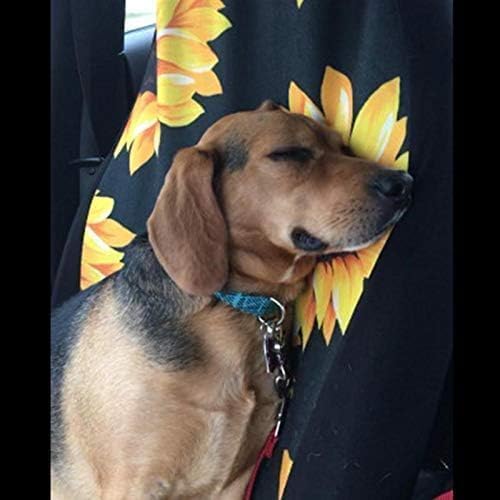 Car Front Seat Covers, Universal Sunflower PrintingCar Seat Protector Seat Cushion Full Cover Fit Most Car,Truck,SUV,Van (Sunflower-2PC)