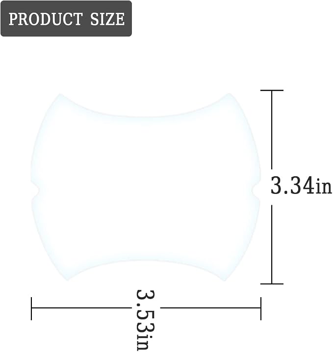 Carbon Fiber Car Door Protector - 8PCS Anti-Scratch Film, Non-Marking, Self-Adhesive for All Cars (Clear)