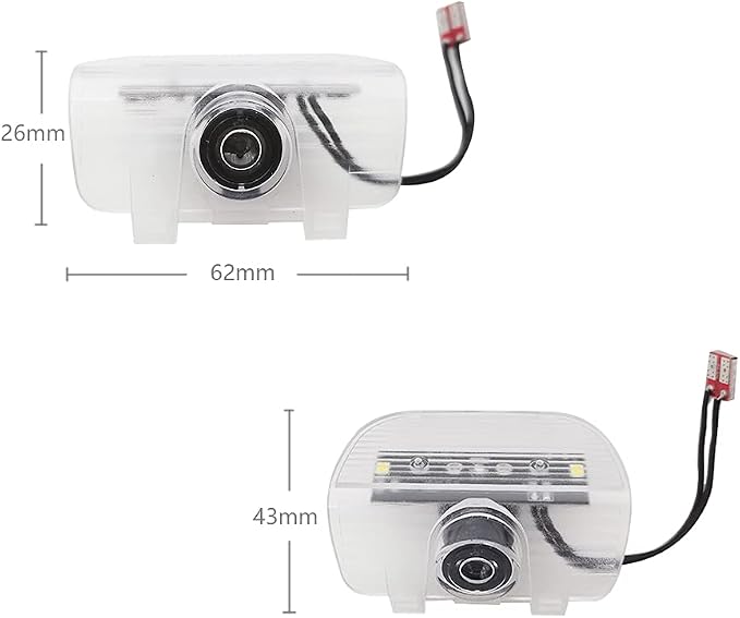 2 Pcs CR-Z Car LED Projector Door Shadow Light Welcome Light Laser Emblem Logo Lamps Kit Puddle Lights LED Courtesy Step Lights Ground Lamp HD Kit Replacement for CR-Z 2016-2021