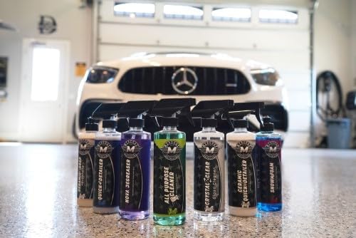 Ceramic Quick Detailer Spray 16 oz (Pack of 1) – Waterless Car Wash with SiO2 Technology | High Gloss Shine & Hydrophobic Protection | Safe on Paint, Plastic, Glass | Easy Spray & Wipe Auto Detailing