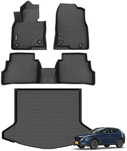 ANBINGO®Fit for Mazda CX5 Floor Mats 2025-2023,for Mazda CX-5 Car Mat All Weather Mats for CX5 TPE Car Matt Rugs for CX-5 Rubber Trunk Carpet