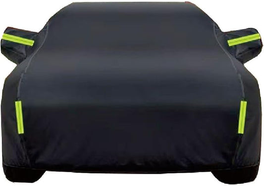 6 Layers Car Cover Waterproof All Weather, Heavy Duty Outdoor Car Cover Universal Fit Sedan Coupe Ford，Chevrolet,Buick,Honda,Volkswagen BMW etc.(Black, 3XL Sedan Length (194" to 209"))