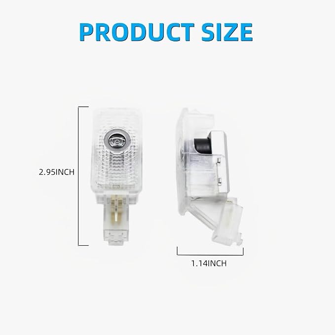 Car Door Light Logo Projector,HD Never Colorfast LED Welcome Lights Compatible with for Acura MDX ZDX RLX TLX TL Serie,Puddle Lights Logo Automotive Micro-Labeling Auto Suite.(2 Pack)
