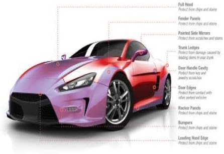 3M Paint Protection Film | Gloss 200 Series PPF | 24in x 2ft (4 Sq/ft) | w/Free Instawraps Pro-Wrapping Glove