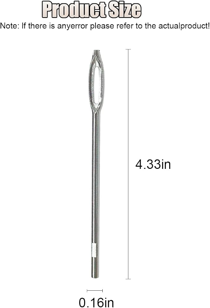 ZIMISI Car Tire Repair Tool, 4.33'' Flat Metal Split Eye Needles, T-Handle Car Tire Plug Kit, Heavy Duty Tire Puncture Spikes, Tire Patch Repair Tool for Cars, Motorcycles, Trucks (5PCS)