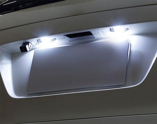 iJDMTOY OEM-Fit 3W Full LED License Plate Light Kit Compatible with Honda Accord Sedan, Civic Coupe, Fit CR-V Element Crosstour Odyssey Insight HR-V, Powered by 18-SMD Xenon White LED