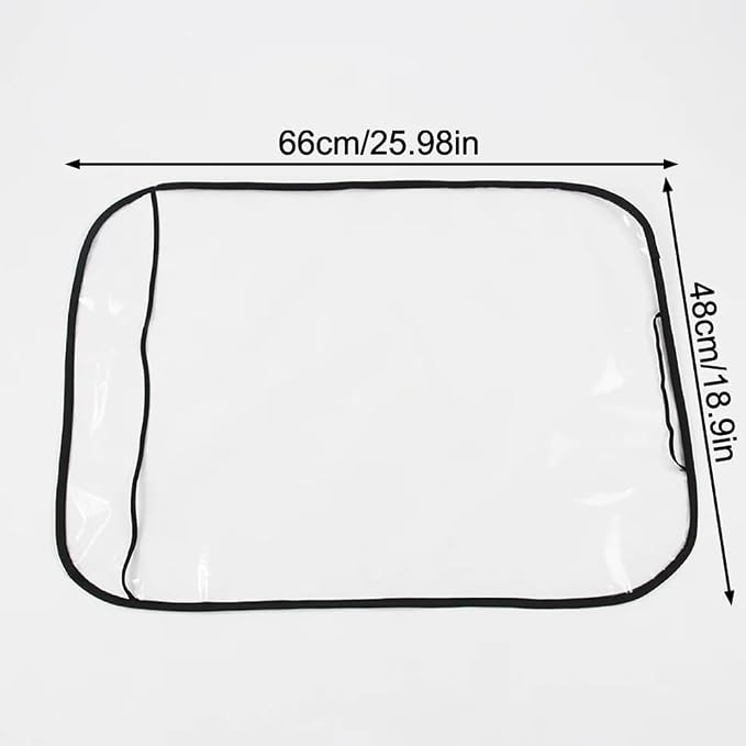 3 Pack Seat Back Protector Clear Plastic Back Seat Cover Waterproof Kick Mats for Kids Feet Stepping on Car Front Seat Back Backrest Protect from Dirt Mud and Scratches