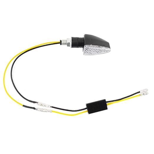 4 Pcs Motorcycle LED Turn Signal Decoder Load Resistors, 10W 10Ω Flash Fix Error, Indicator Error Canceller for Scooter, Plug-and-Play Bullet Connectors, Anti-Corrosion Aluminum Housing