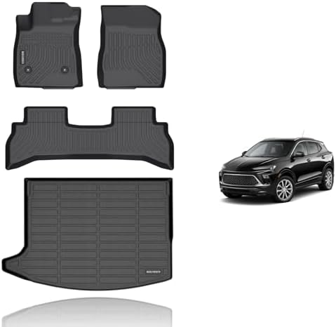 KELCSEECS® Floor Mats & Cargo Liner for 2020-2026 Buick Encore GX FWD,All Weather Protection TPE Floor Liners Front& Rear Row Full Set Accessories Black