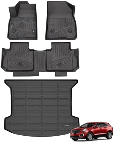 ANBINGO®Floor Mats & Cargo Liner Fit for Cadillac XT5 2017-2025.All Weather Mat for Cadillac XT5 TPE Car Matt Rugs for Cadillac XT5 Rubber Trunk Carpet for Cadillac XT5 Automotive Accessories