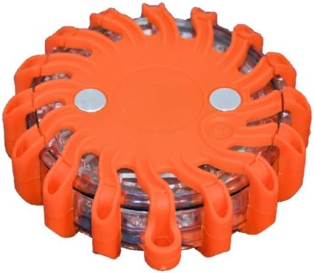 RPF16LM RED Rechargeable Portable 16 LED Power Flare Power-Markers Magnetic (RED)