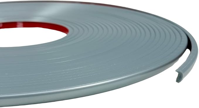 Cowels 3/8" L-Shaped Door Edge Guard Molding- Automotive Tape-on Door Trim for Cars, Trucks, and SUVs 39-511-12 (12- Silver, 50 Feet)