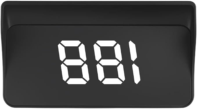 GPS Heads up Display for Cars with HD Large Font,USB Plug & Play Car HUD Head up Display for Speed Displays,Universal Digital Speedometer for Car with Adjustable Brightness (White)