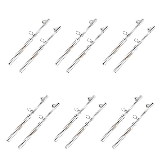 GODESON Dual Head Tire Pressure Gauge,Heavy Duty Pen Tire Gauge Range 10-150PSI; 1-10Bar,Dual Head Truck Air Pressure Gauge (Pack of 12)…