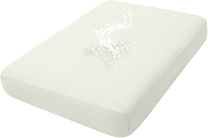 hyha Waterproof Couch Cushion Covers, Stretch Sofa Couch Seat Slipcover for Dog Washable, Non-Slip Waterproof Outdoor Cushion Covers for Patio Furniture Replacement (1 Piece for Medium, Beige)