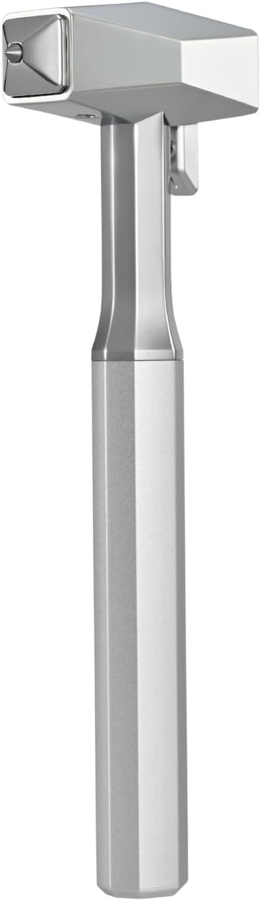 2-in-1 Car Safety Hammer and Seatbelt Cutter Shatters Double-Layer Laminated Glass, All-Metal Tesla-Inspired Design for Cars, Trucks, SUVs, Silver