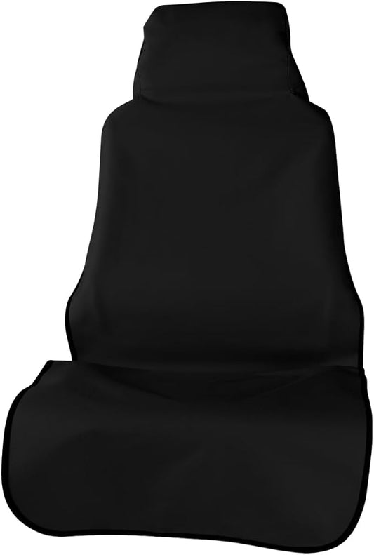 ZIMISI Waterproof Car Seat Cover, Dustproof Sweatproof Car Seat Protector, Washable Bucket Front Seat Covers, Universal Automotive Interior Accessories for Cars, SUVs, Trucks (Black)