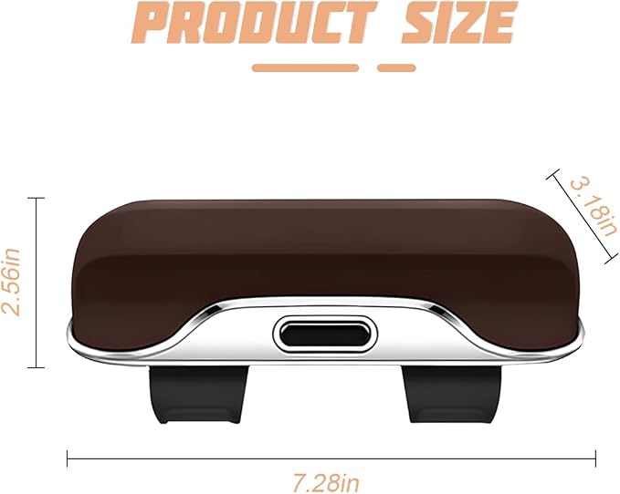 zipelo Sunglasses Holder for Car Sun Visor, Protective Automotive Eyeglasses Storage Case Hanger, Soft Vehicle Interior Glasses Organizer Box Accessories, Universal for SUV Sedan Truck (Brown)