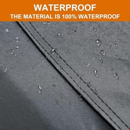 Kayme 7 Layers Car Cover Custom Fit for Tesla Model Y, Waterproof All Weather for Automobiles, Outdoor Full Car Cover Sun Rain UV Snow Protection.with Zipper and Charging Port. Black
