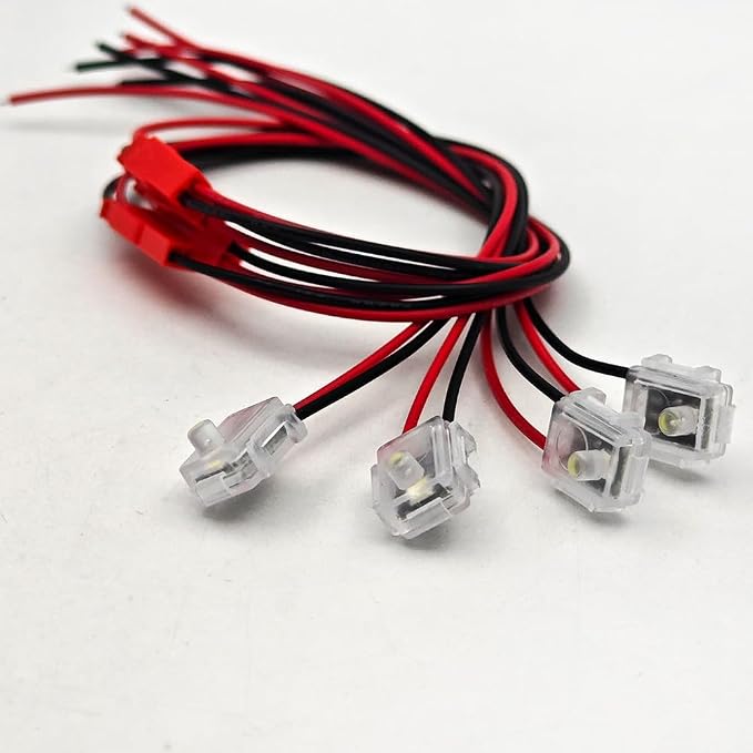 Car Door Handle Light Warm White 3200k Color Temperature LED Ambient light 12V Interior Installation Small Volume Opening 4mm Easy Installation Universal Small Car Ship Use (4PCS)