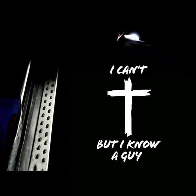 2PCS Car Door Light Logo Projector Jesus Cross Christian Car Accessories Wireless Car Door Projector Universal Fit for Most Cars/Trucks/SUVs Car Accessories (Light-Funny-but)