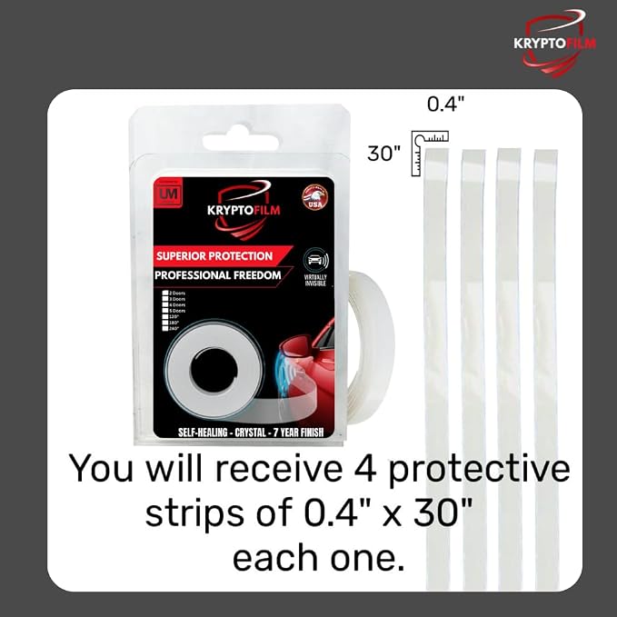 5 Door Edge Paint Protection Film Kit w/Squeege, Knife, Swedish Cloth, Pre Cut 8mil, Clear Tape, Universal Scratch Resistant, Self Healing, Car Accessories, Scotch Guard, PPF, Car Cover, Upromax