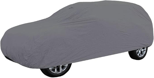 FH Group Universal Fit Medium Non-Woven Water Resistant SUV Cover , Gray