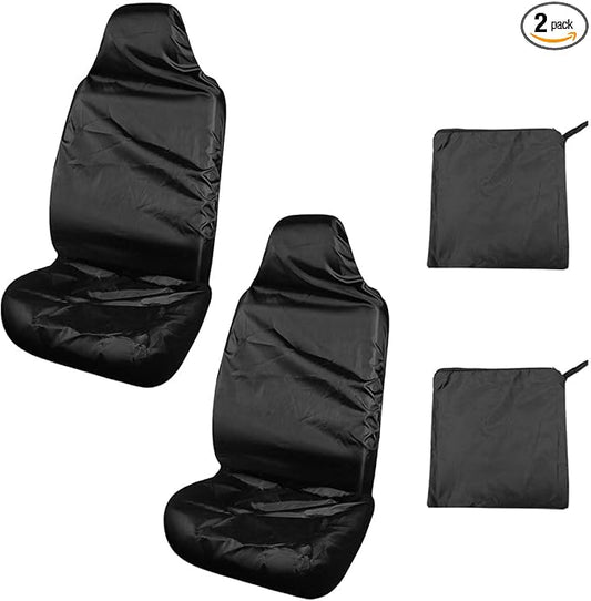 BDZMC Car Seat Cover Protector, Stain Resistant Car Front Seat Covers, Waterproof Car Seat Cover After Gym, Sweat Swimming, Car Seat Towel Covers for Cars, Trucks, SUVs (2PCS)
