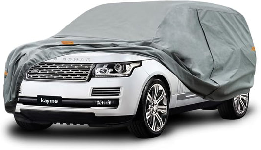 Kayme Heavy Duty SUV Car Cover Custom Fit Land Rover Range Rover Long LWB Waterproof All Weather for Automobiles, Full Exterior Covers Sun Rain UV Protection.（Deliver About 3-10 Days）