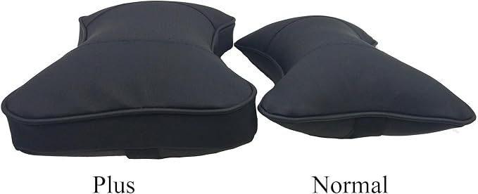 Car Neck Pillows Both Side Pu Leather 2pieces Pack Headrest Fit for Most Cars Filled Fiber Universal Car Pillow (Black Dark)