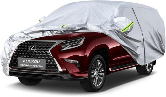 Koukou SUV Car Cover Custom Fit Lexus GX from 2002 to 2025, Waterproof All Weather for Automobiles, Sun Rain Dust Snow Protection. (Ships from US Warehouse, Arrive Within 3-7 Days)
