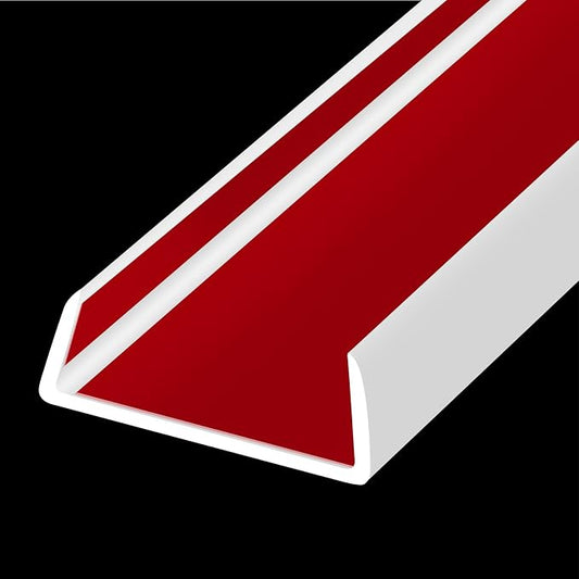 Rubber Edge Trim, Flexible Self Adhesive U Shaped Peel and Stick Edge Banding, 1-3/4"(44.5mm) Big Size U Channel Edge Protector, Baby Proof Edge Guards for Woods, Plywood, Furniture, 20Ft, White