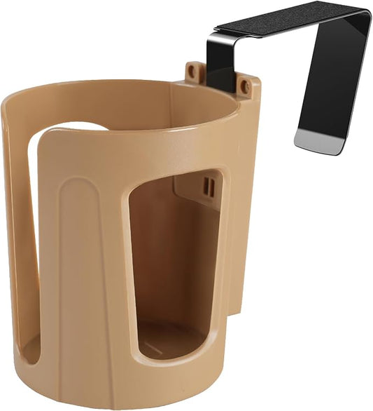 LITTLEMOLE Large Car Door Cup Holder, Side Window Seat Armrest Drink Holder | Shockproof, Scratchproof, Doesn't Scratch Tint, Holds Large 8-40 oz. Bottles, Mugs and Other Big Drinks in 3.15"-3.93"