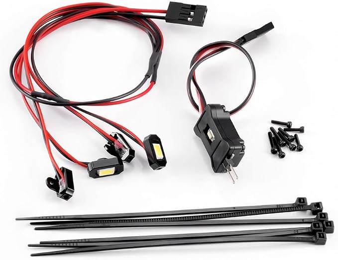 MORLORDY M1.4 RC Rock Lights Kit with Controller - RC Chassis Underglow Lights for SCX24 AX24 FCX24M 1/24 RC Crawler Cars Upgrade Parts