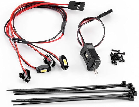 MORLORDY M1.4 RC Rock Lights Kit with Controller - RC Chassis Underglow Lights for SCX24 AX24 FCX24M 1/24 RC Crawler Cars Upgrade Parts