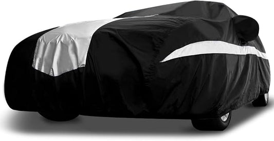 Titan Stingray Car Cover - Multi-Layer All Weather Protection for Sedans 186-202”. Waterproof, UV Blocking, Scratch Resistant. Drivers Side Zippered Access.