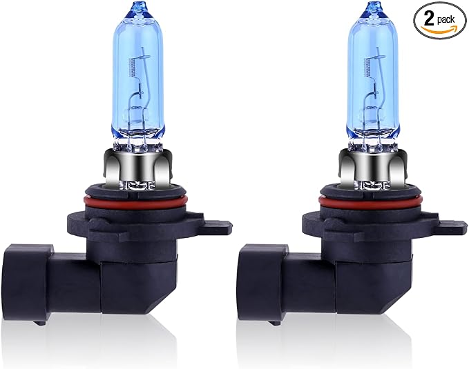 NEWBROWN 9012 HIR2 Headlight Bulb 9012 Halogen Bulb 5000K Super White Light Long Life Replacement PX22D 12V/55W (9012/HIR2, 2 Pack)