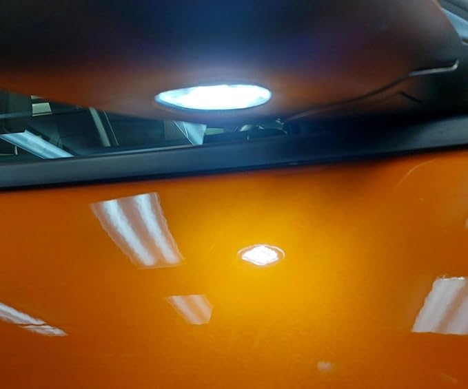 iJDMTOY White 18-SMD Full LED Under Side Door Mirror Puddle Lights Compatible with Jeep 2014-2023 Cherokee (KL)