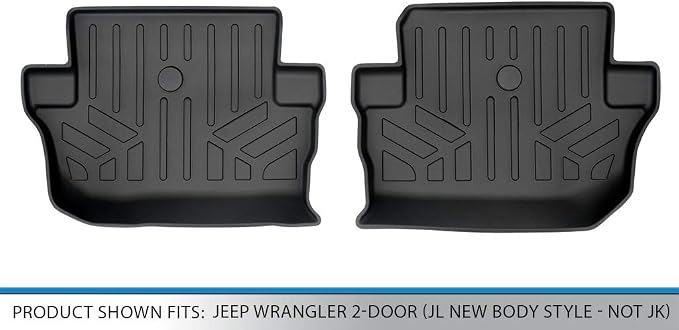 MAXLINER Custom Fit Floor Mats 2nd Row Liner Compatible with 2018-2025 Jeep Wrangler